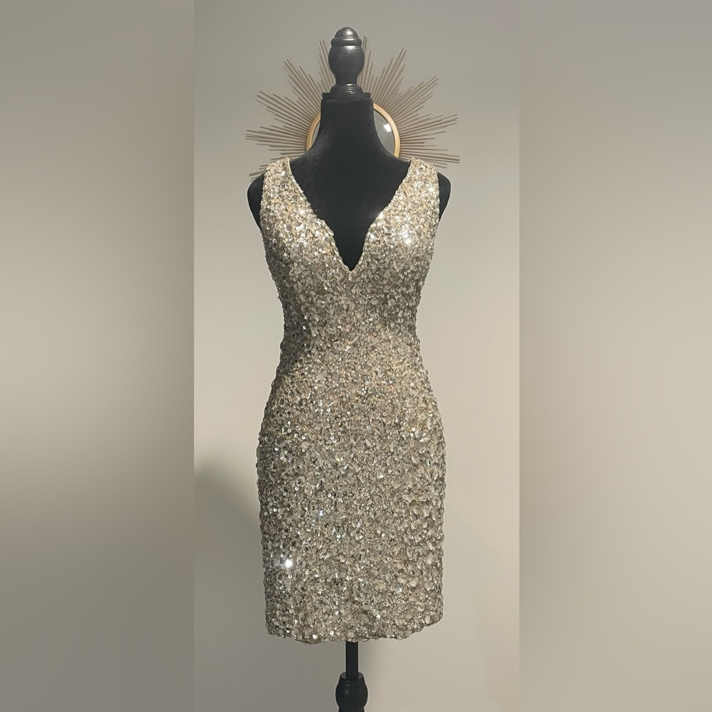 Jovani jeweled cocktail dress. Size 2. Beautiful like new condition.